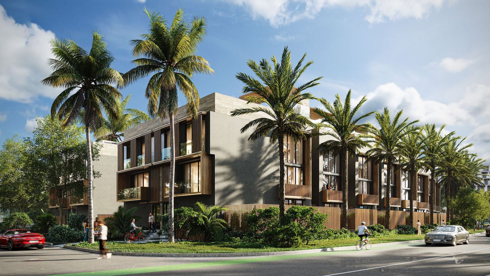 Bay Villas Bay Harbor Islands luxury townhomes exterior