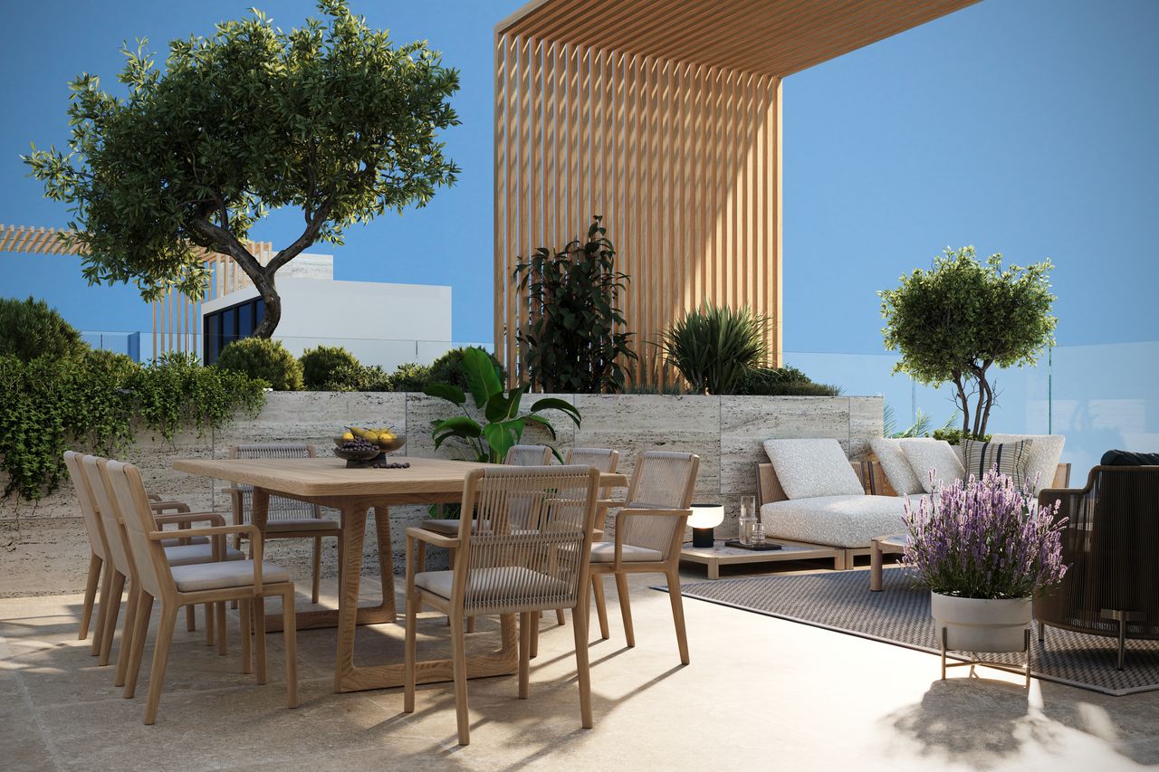 Bay Villas private rooftop terrace Bay Harbor Islands