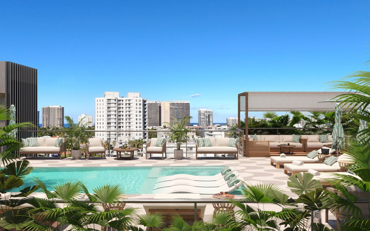 MILA Bay Harbor Islands rooftop pool