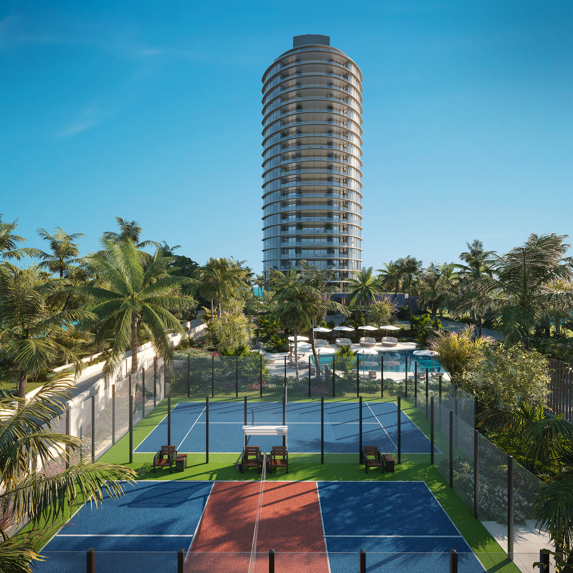 Rivage Bal Harbour — tennis courts and amenities